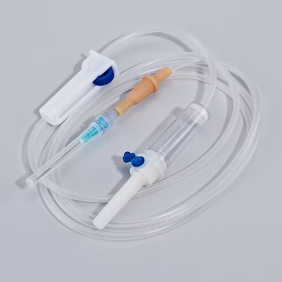 低価格病院安全滅菌使い捨て頭皮静脈セット、バタフライニードル付き