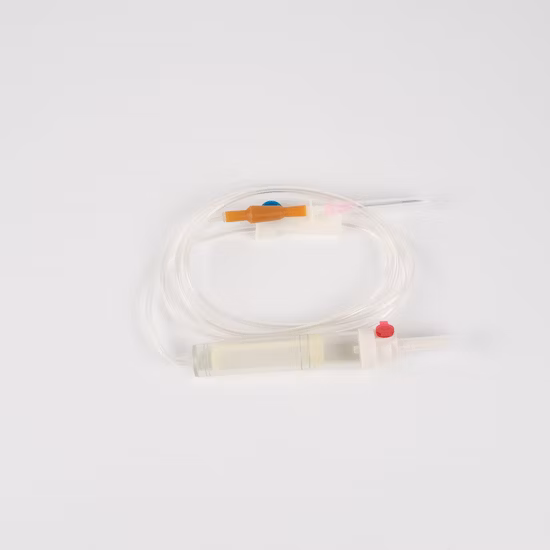 PVC チューブ付き医療用使い捨て IV 輸血セット